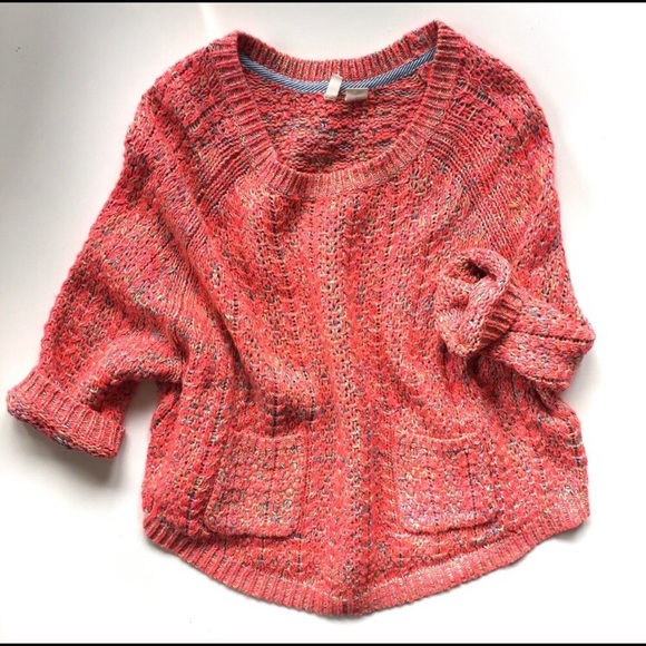 Anthropologie Moth Orange 🍊Sweater - Picture 2 of 4